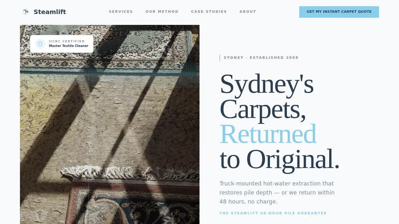 Carpet Restoration | Free Website Template | Rocket