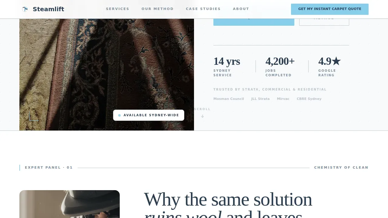 Carpet Restoration | Free Website Template | Rocket