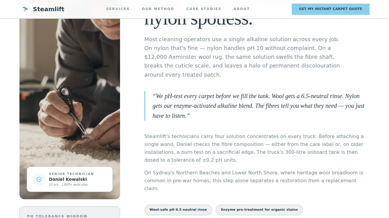 Carpet Restoration | Free Website Template | Rocket