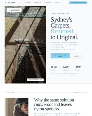 Carpet Restoration | Free Website Template | Rocket
