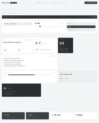 Cleaning Service Digital Presence Cost Calculator Website Template