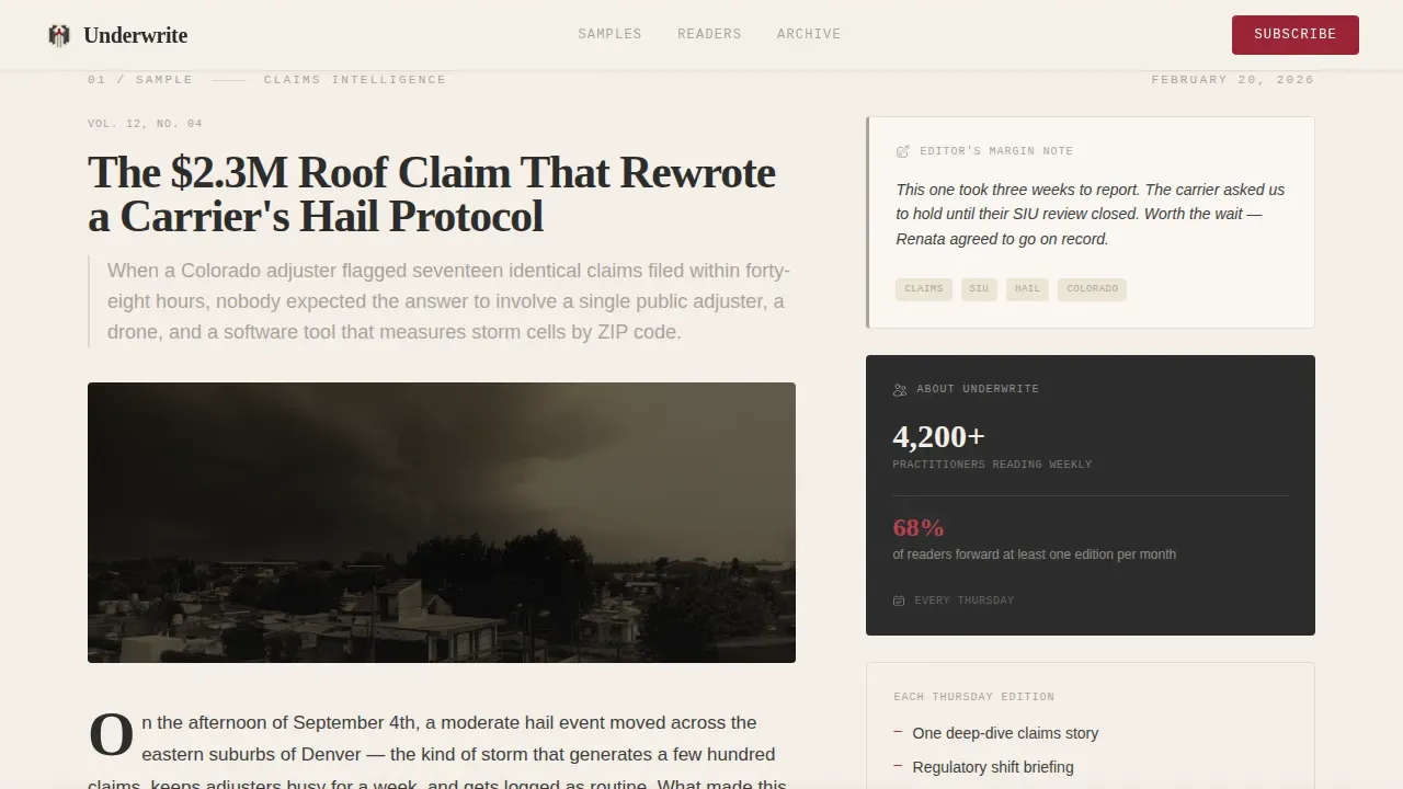 Insurance Blog & Media Blog Website Template