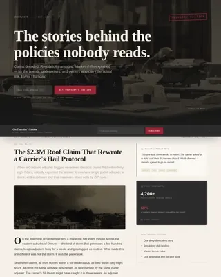 Insurance Blog & Media Blog Website Template