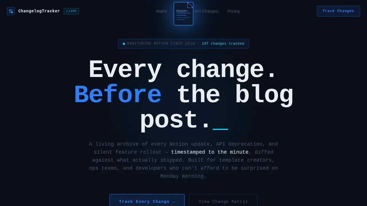 Dynamic Release Tracking | Free Website Template | Rocket