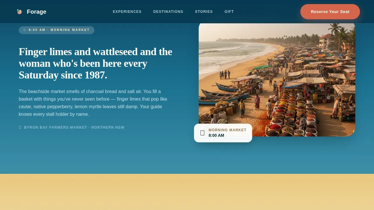 Australia Travel Booking Website Template