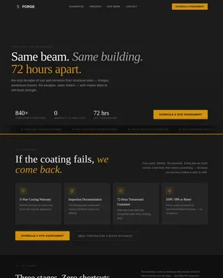 Steel Products & Booking Website Template