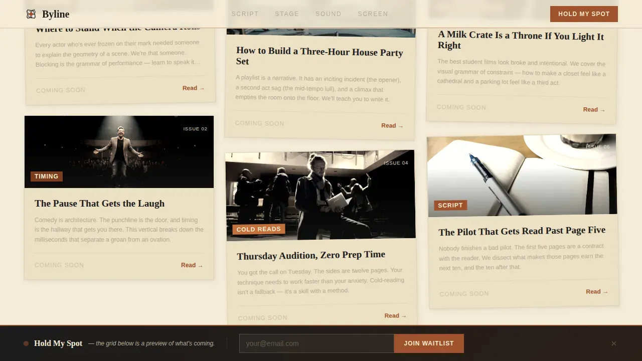 Entertainment Blog & Media Booking Website Template