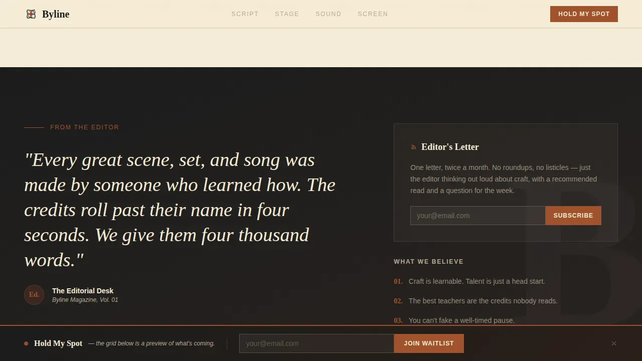 Entertainment Blog & Media Booking Website Template