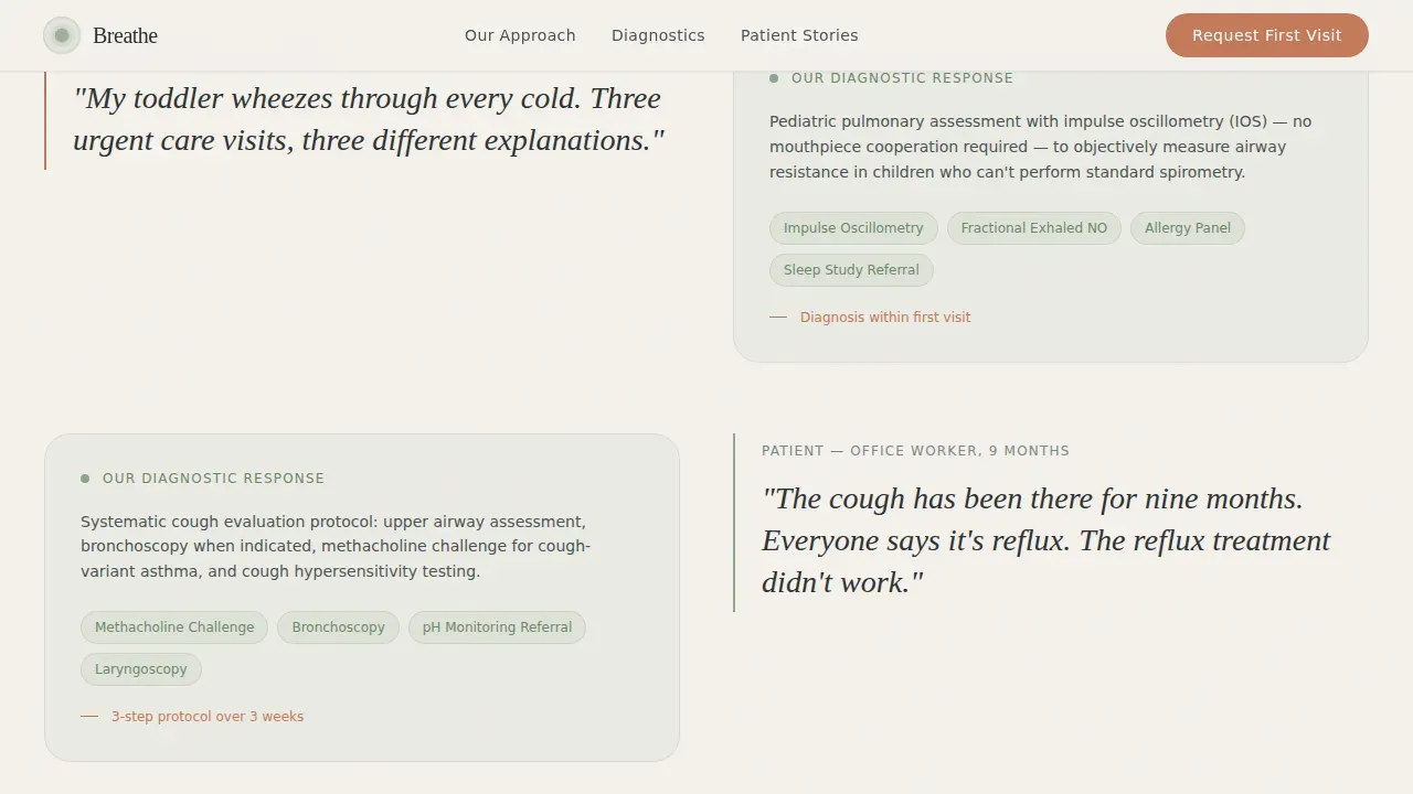 Pulmonologist Professional Website Template