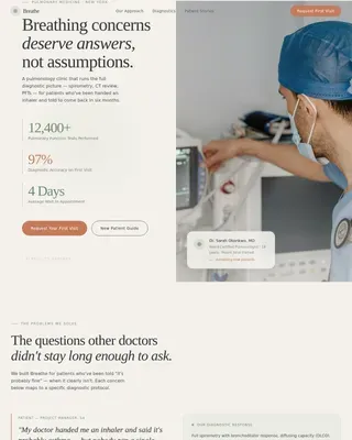 Pulmonologist Professional Website Template