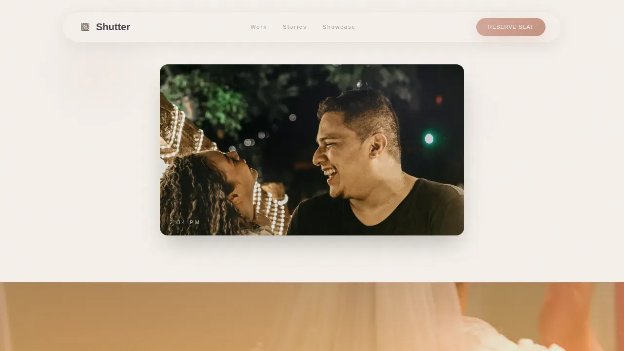 Industrial Chic Wedding Professional Website Template