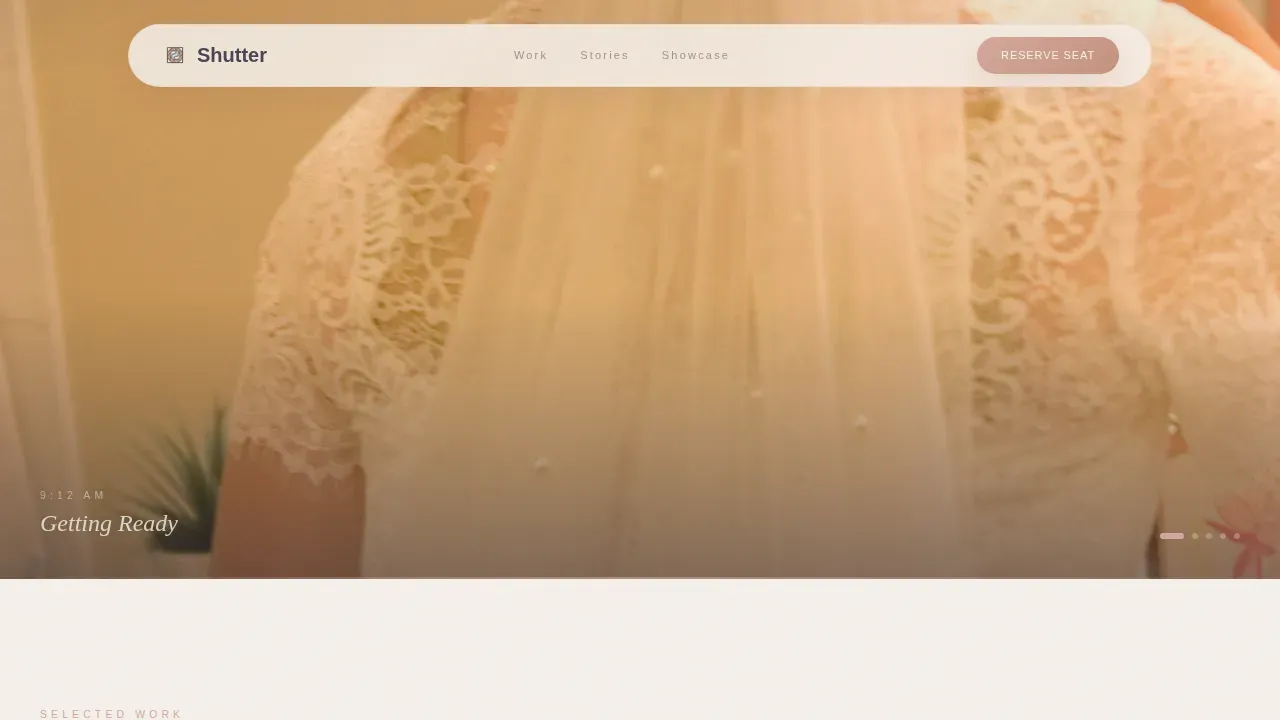 Industrial Chic Wedding Professional Website Template