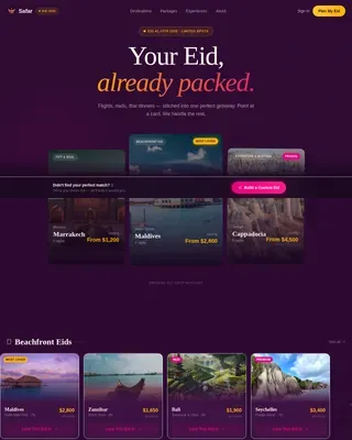 Eid Business Booking Website Template