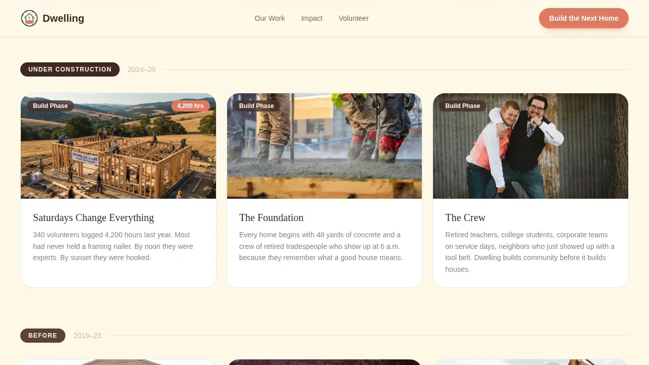 Housing & Homelessness Professional Website Template