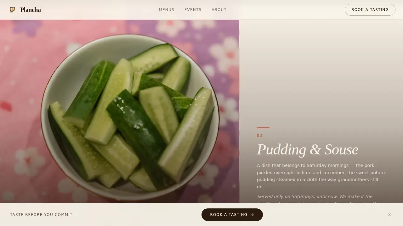 Luxe Barbadian Catering | Free Website Template | Rocket