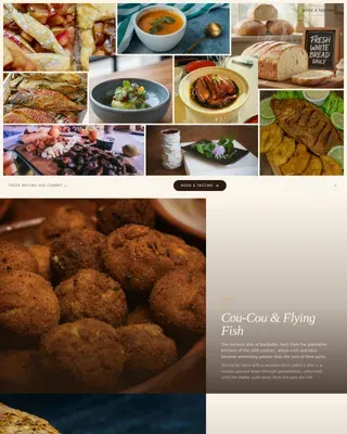 Luxe Barbadian Catering | Free Website Template | Rocket