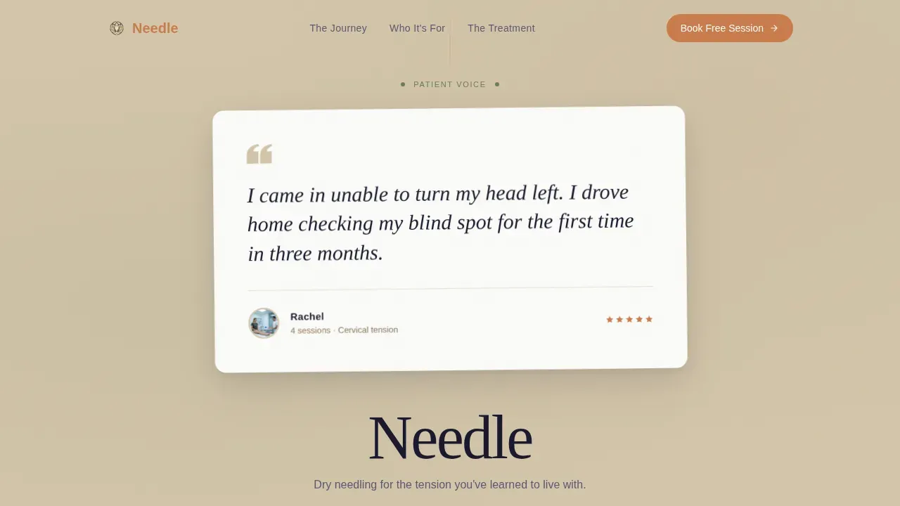 Chiropractor & Physical Therapy Booking Website Template