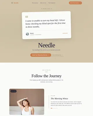 Chiropractor & Physical Therapy Booking Website Template