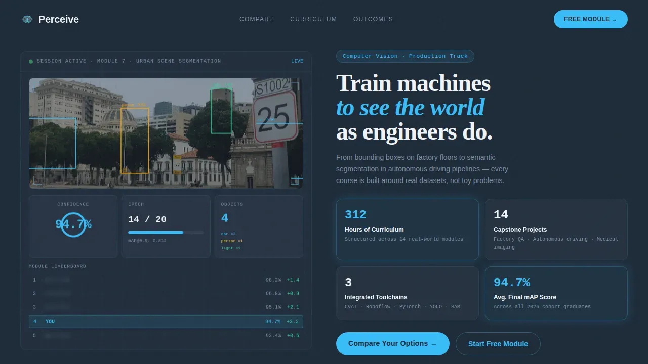 Computer Vision Technology Professional Website Template