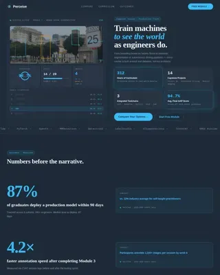 Computer Vision Technology Professional Website Template