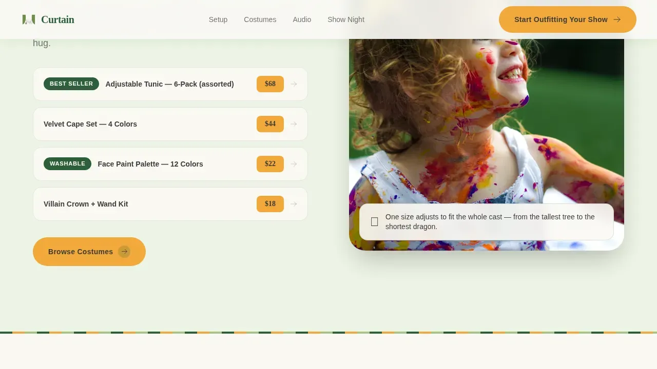 Kids Drama & Theater Directory Website Template