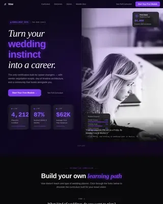Wedding Digital Presence Careers Website Template