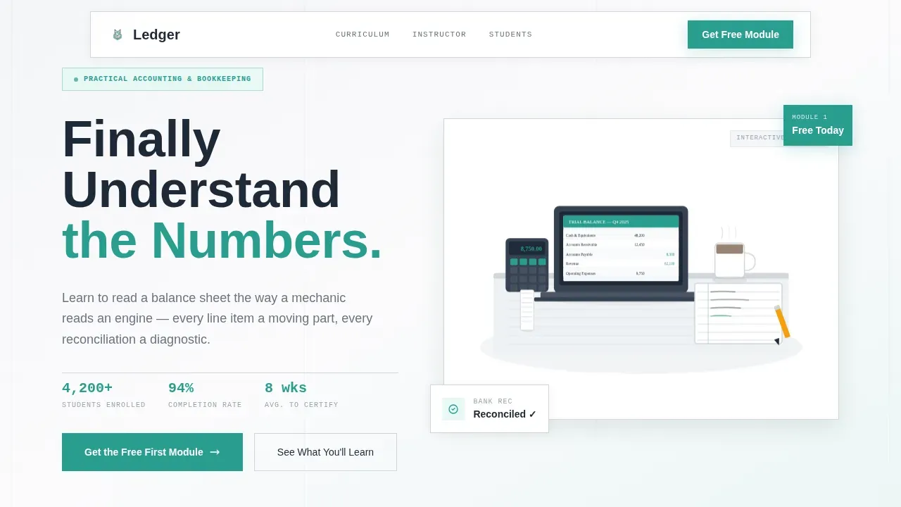 Online Skill Courses Booking Website Template