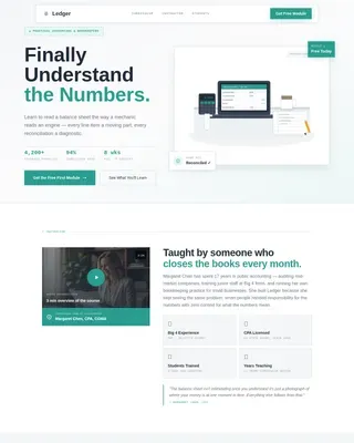 Online Skill Courses Booking Website Template