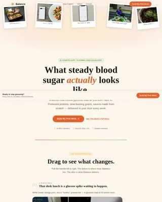 Specialized Diabetes Nutrition | Free Website Template | Rocket