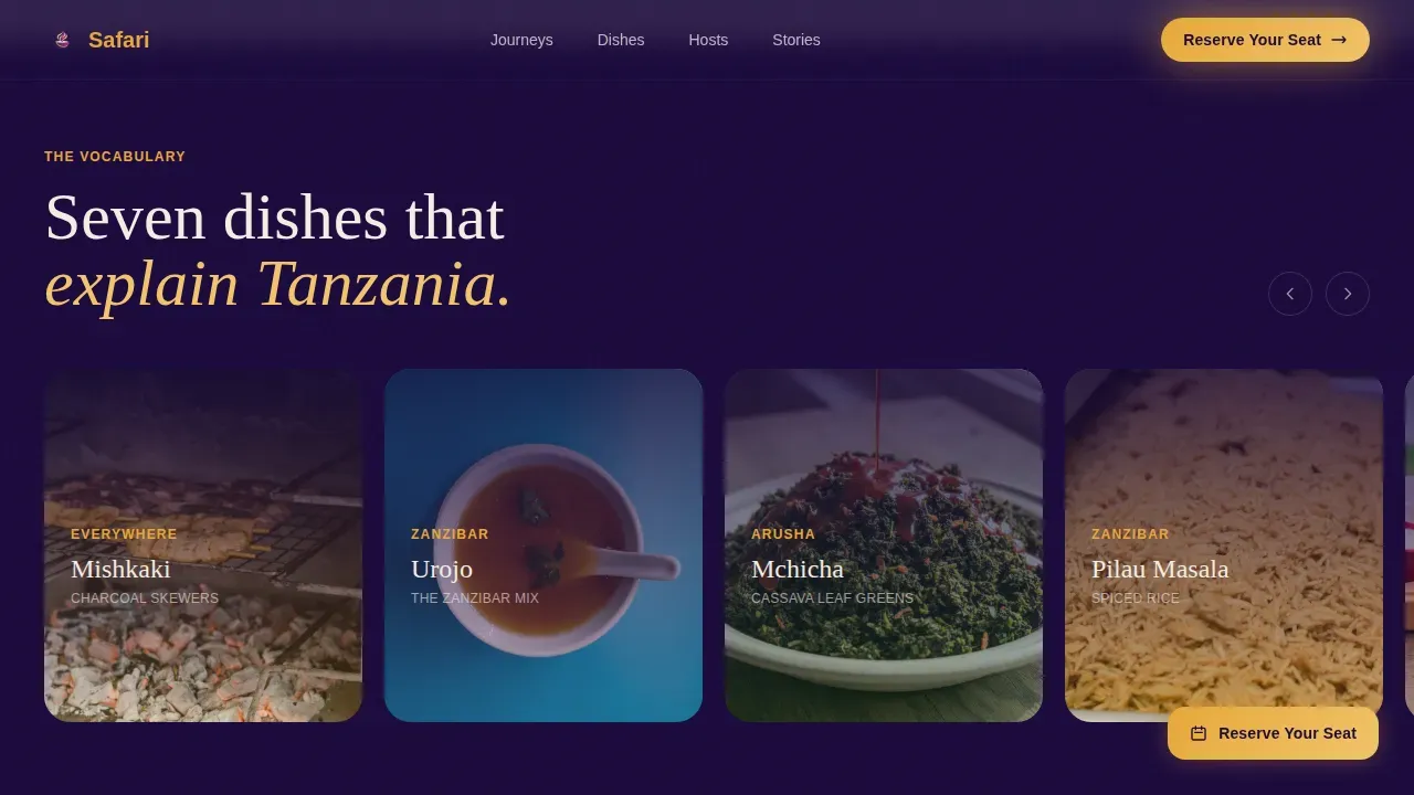Tanzania Travel Booking Website Template