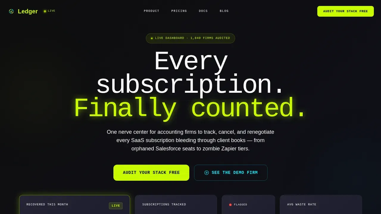 Accounting Firm Software Specialist Professional Website Template