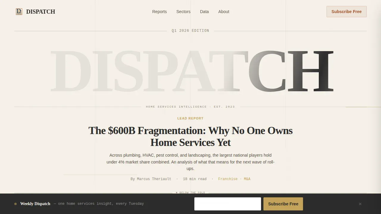 Home Services Blog & Media Blog Website Template