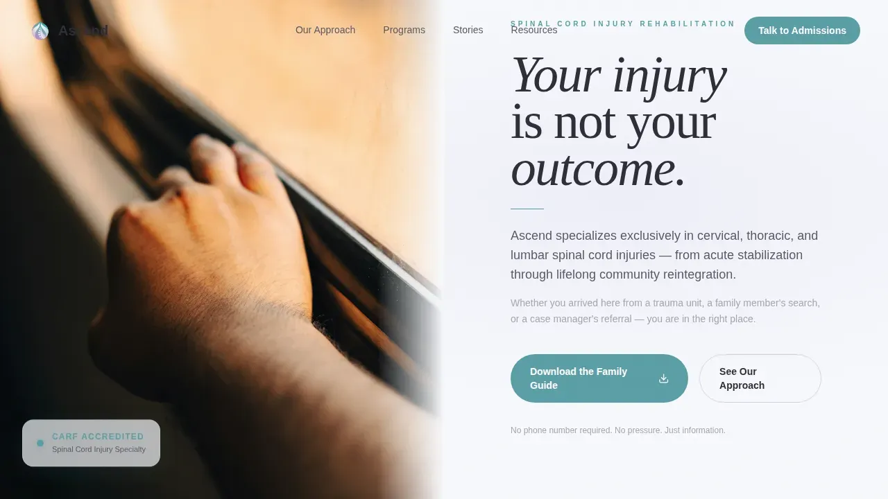 Rehabilitation & Therapy Professional Website Template