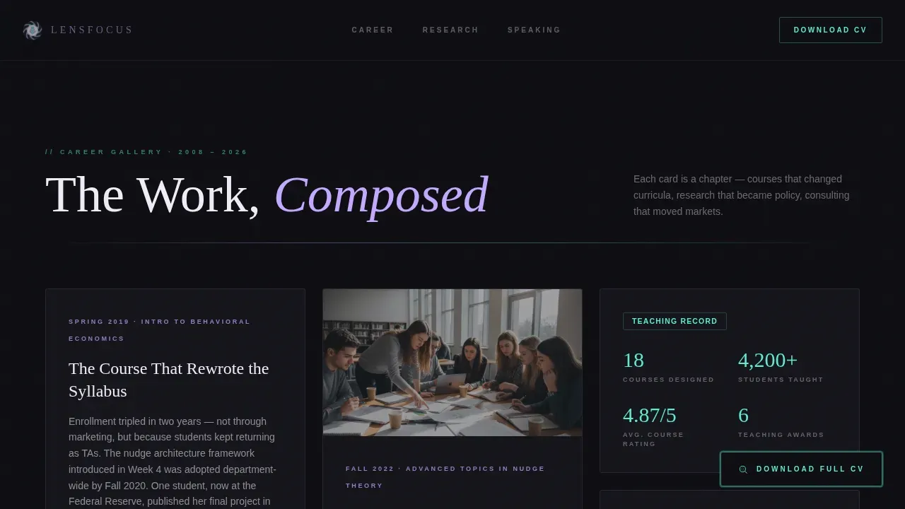 Adjunct Professor Career Careers Website Template