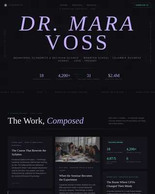 Adjunct Professor Career Careers Website Template
