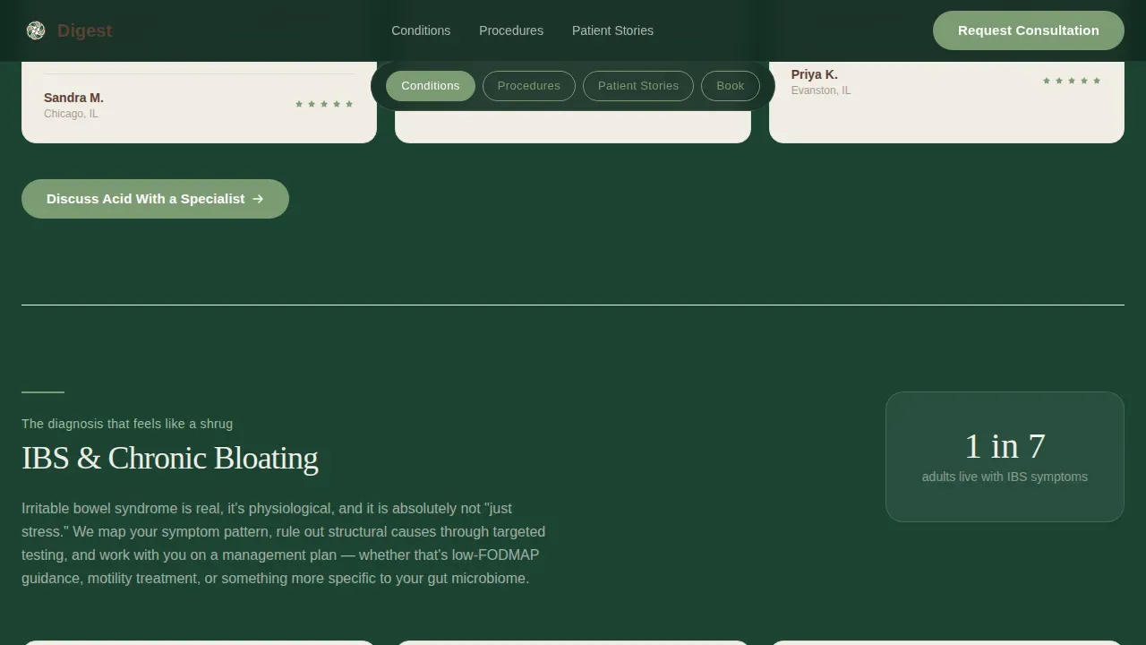 Gastroenterology Medicine Booking Website Template