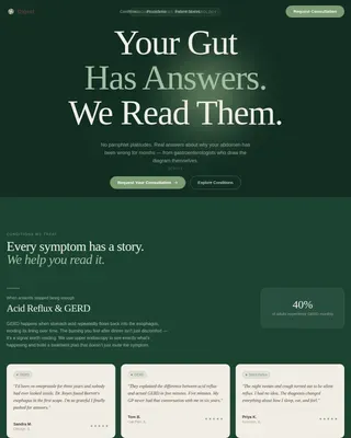 Gastroenterology Medicine Booking Website Template