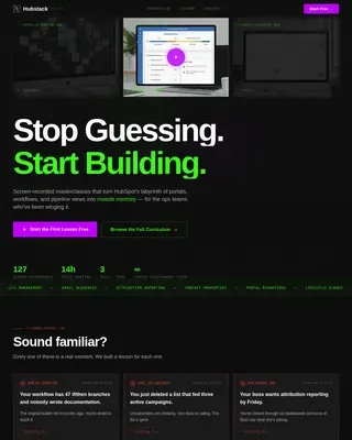 Expert HubSpot Training | Free Website Template | Rocket