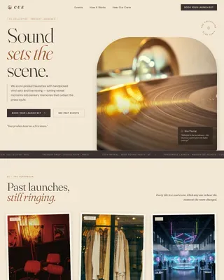 Product Launch Event Booking Website Template