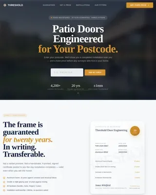 Window & Door Installation Booking Website Template
