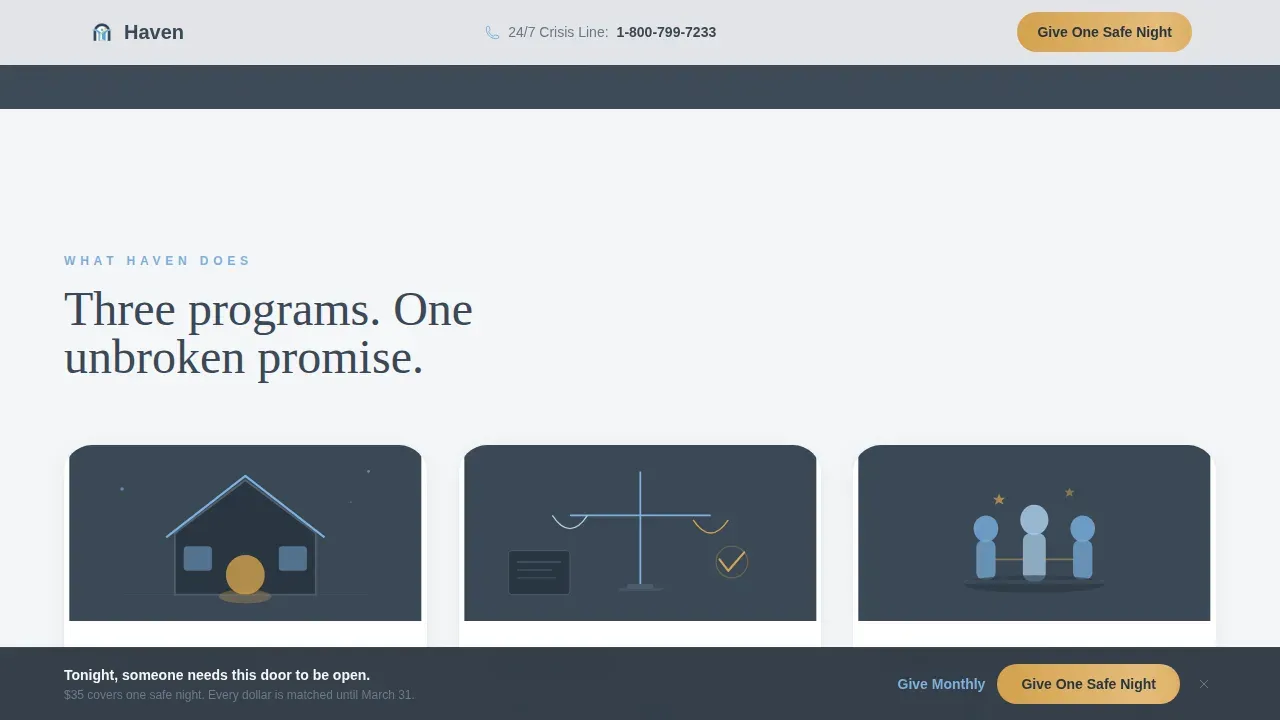 Housing & Homelessness Blog Website Template