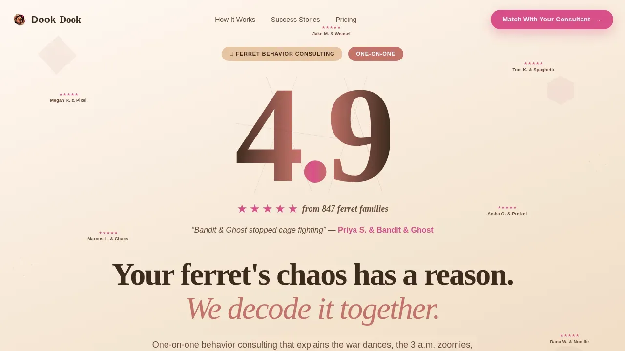 Ferret Reviews Website Template