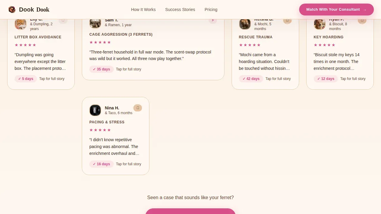 Ferret Reviews Website Template