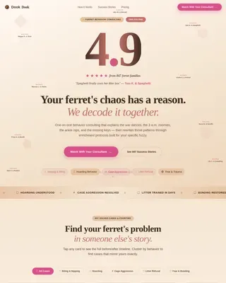 Ferret Reviews Website Template