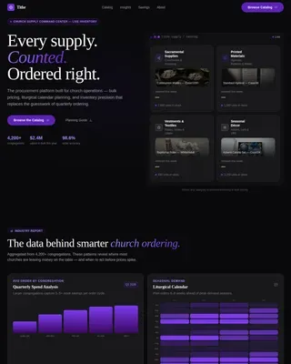 Religious Organization Digital Presence Professional Website Template