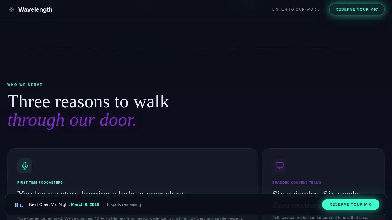 Sound & Audio Production Professional Website Template