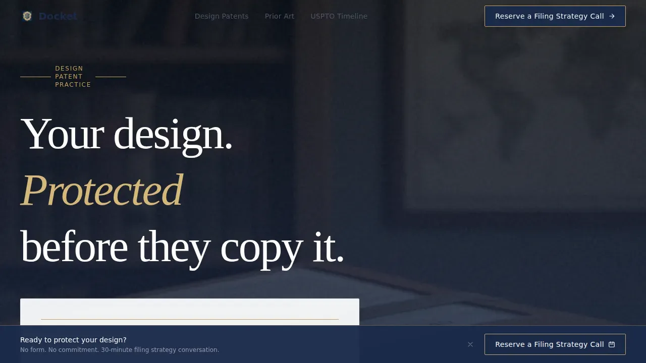 Intellectual Property Booking Website Template