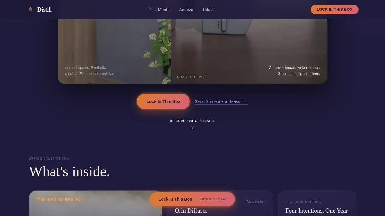 Essential Oils & Diffusers Store Professional Website Template