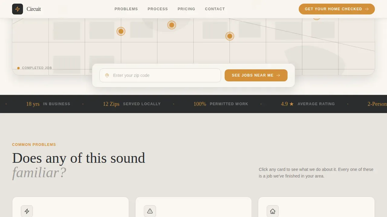 Single Family Home Construction Booking Website Template