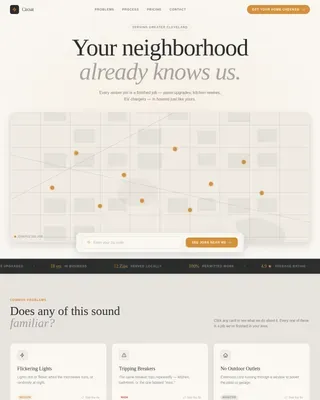 Single Family Home Construction Booking Website Template